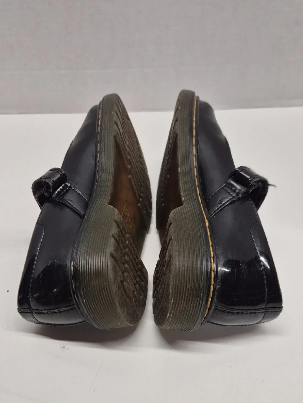 Dr Martens Mary Jane Shoes Adjustable Strap Patent Leather Black Kids Size 2
